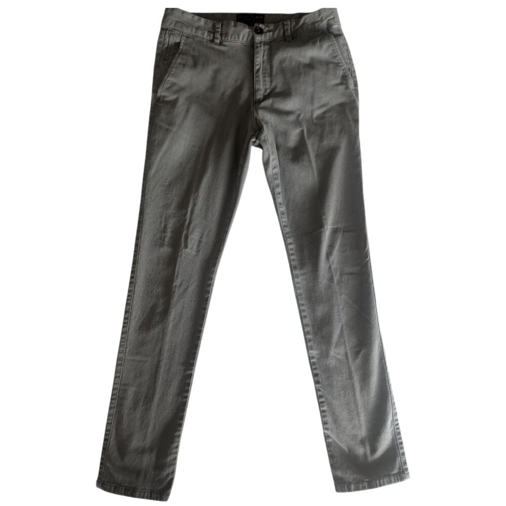 Brooklyn Calling NYC Chino Pants Men's 30x32 Gray Stretch Cotton Casual